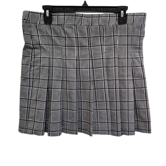 Joe Benbasset Skirt Women's Size XL Gray Plaid Mini Summer - Picture 4 of 9